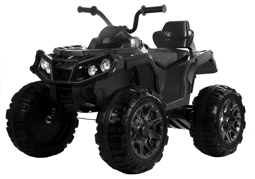 Elektrická štvorkolka ATV s ovládačom, EVA kolesá čierna