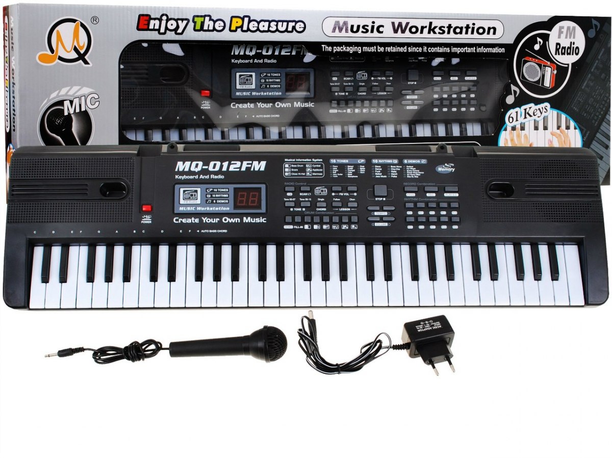 mamido Keyboard s príslušenstvom mikrofón + rádio