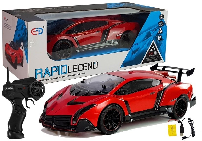 mamido Pretekárske auto na diaľkové ovládanie 1:10 červené