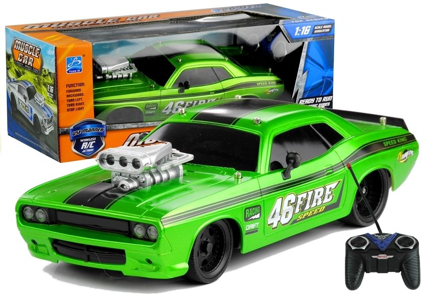 mamido Auto na diaľkové ovládanie Fire RC 1:16 zelené