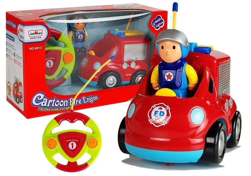 mamido Auto na diaľkové ovládanie hasiči R / C červené