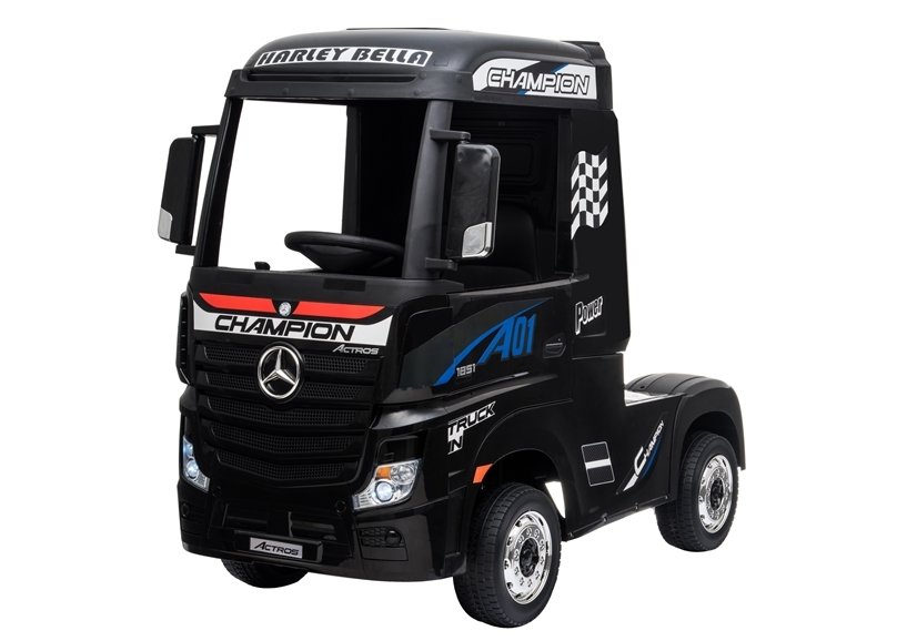 E-shop mamido Detský elektrický kamión Mercedes-Benz Actros 4x4 MP4 lakovaný čierny