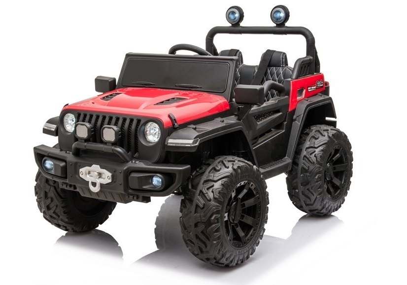 Detské elektrické auto Jeep Off Road 4x4 červené