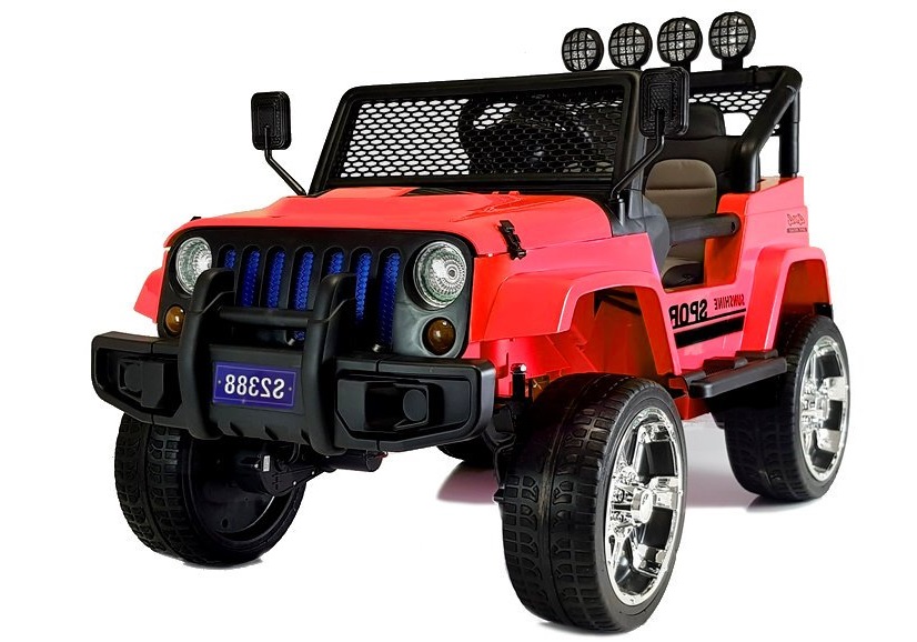 mamido Elektrické autíčko Jeep Raptor 4x4 červené