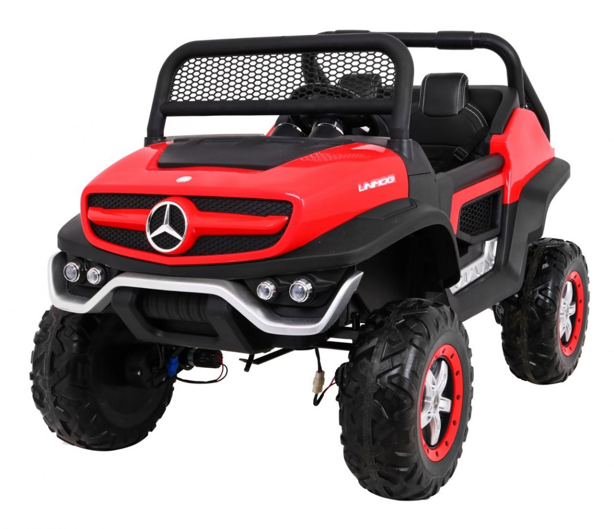 mamido Detské elektrické auto Buggy 4x4 Mercedes-Benz Unimog červené