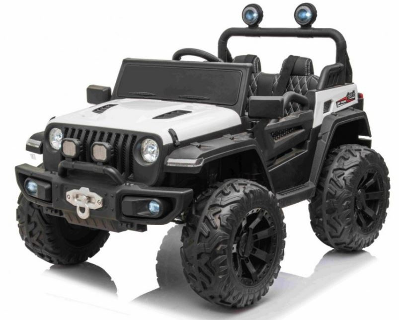 Detské elektrické autíčko Master of Terain 4x4 biele