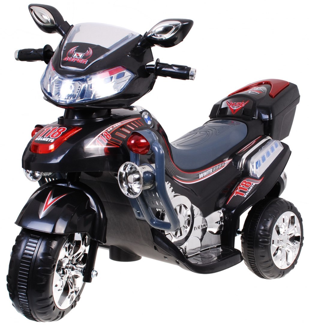E-shop mamido Detská elektrická motorka 118 čierna