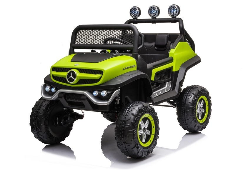 Detské elektrické autíčko Mercedes-Benz Unimog S 4x4 lakované zelené