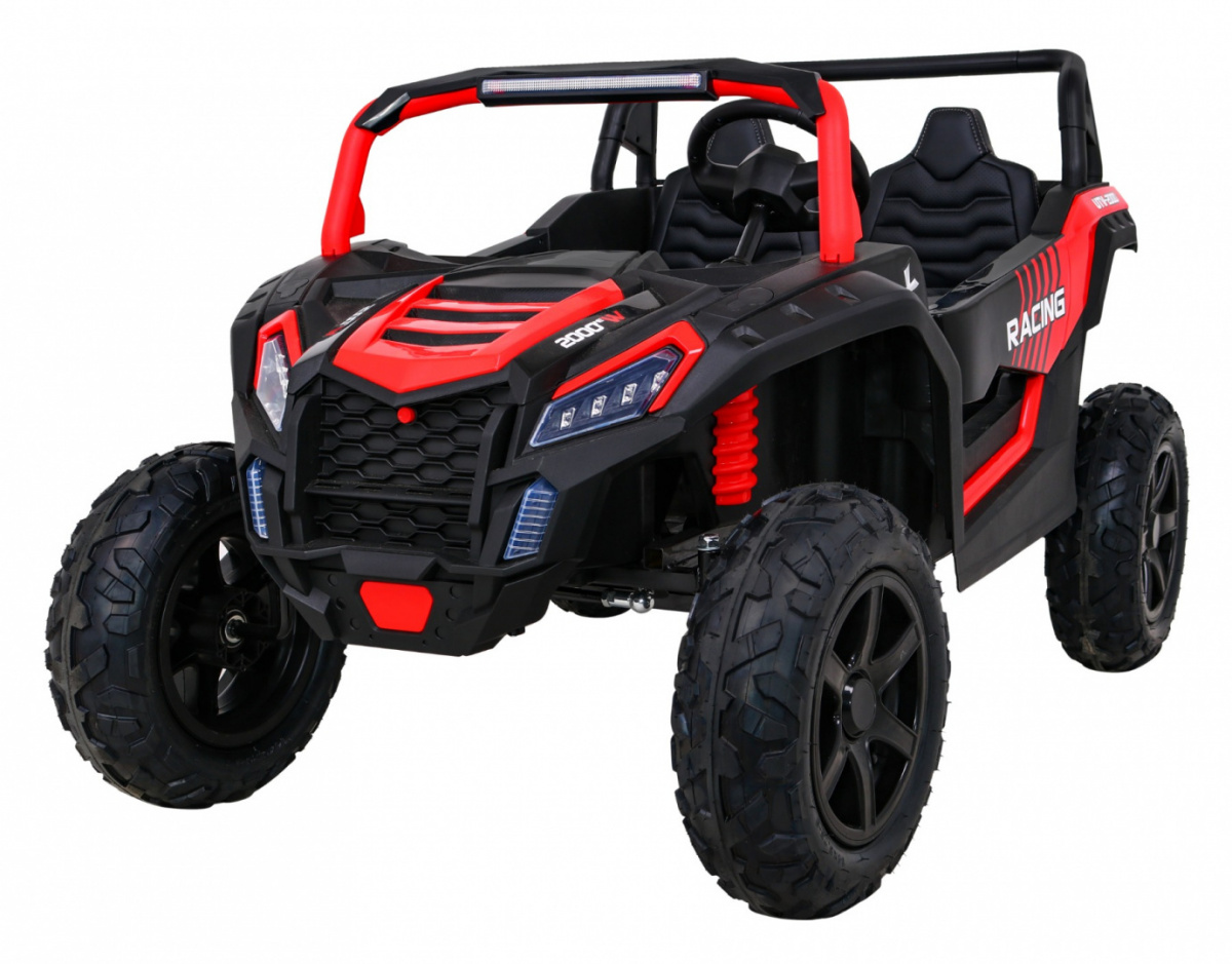 mamido  Detské elektrické autíčko Buggy UTV Strong 24V nafukovacie kolesá červené