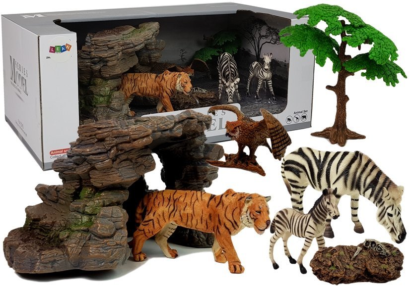 E-shop mamido Sada zvieratiek - Tiger, zebry a sova