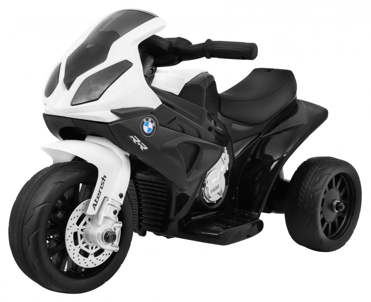 mamido Detská elektrická motorka BMW S1000RR trojkolka čierna