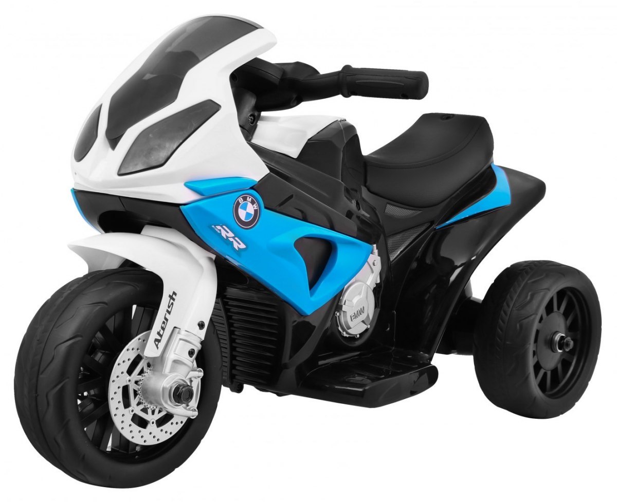 mamido Detská elektrická motorka BMW S1000RR trojkolka modrá