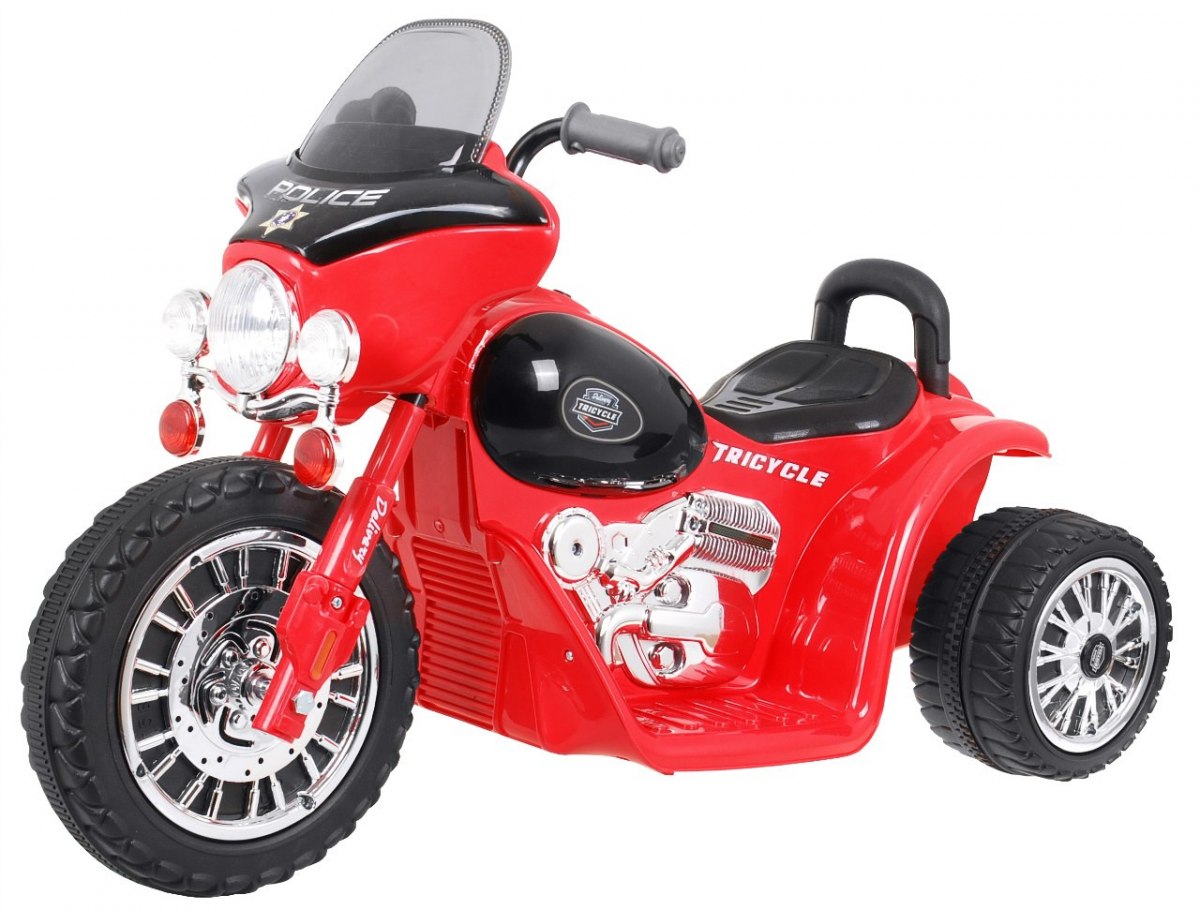 Detská elektrická motorka červená