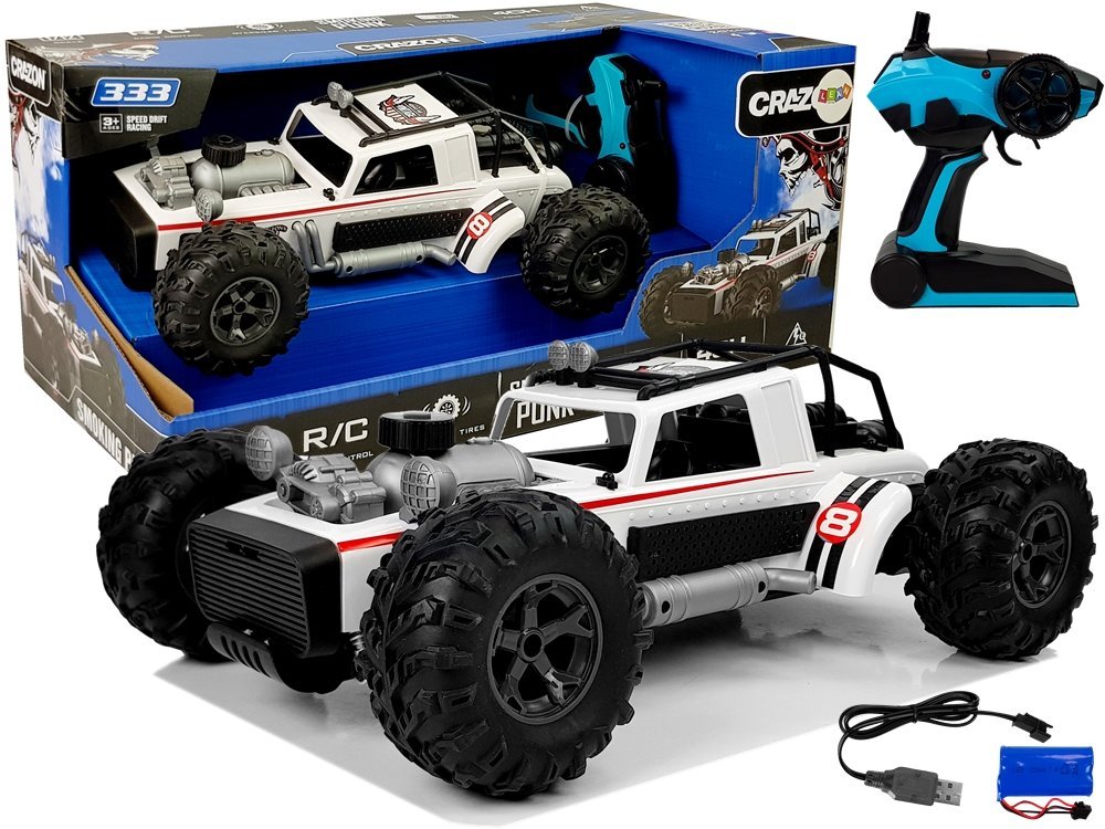 mamido Auto Buggy na diaľkové ovládanie R / C 1:12 20 km / h biele