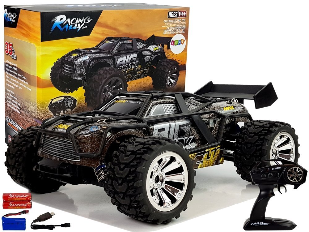 mamido Auto na diaľkové ovládanie R / C 1:18 MaxRacing 35 km / h žlté