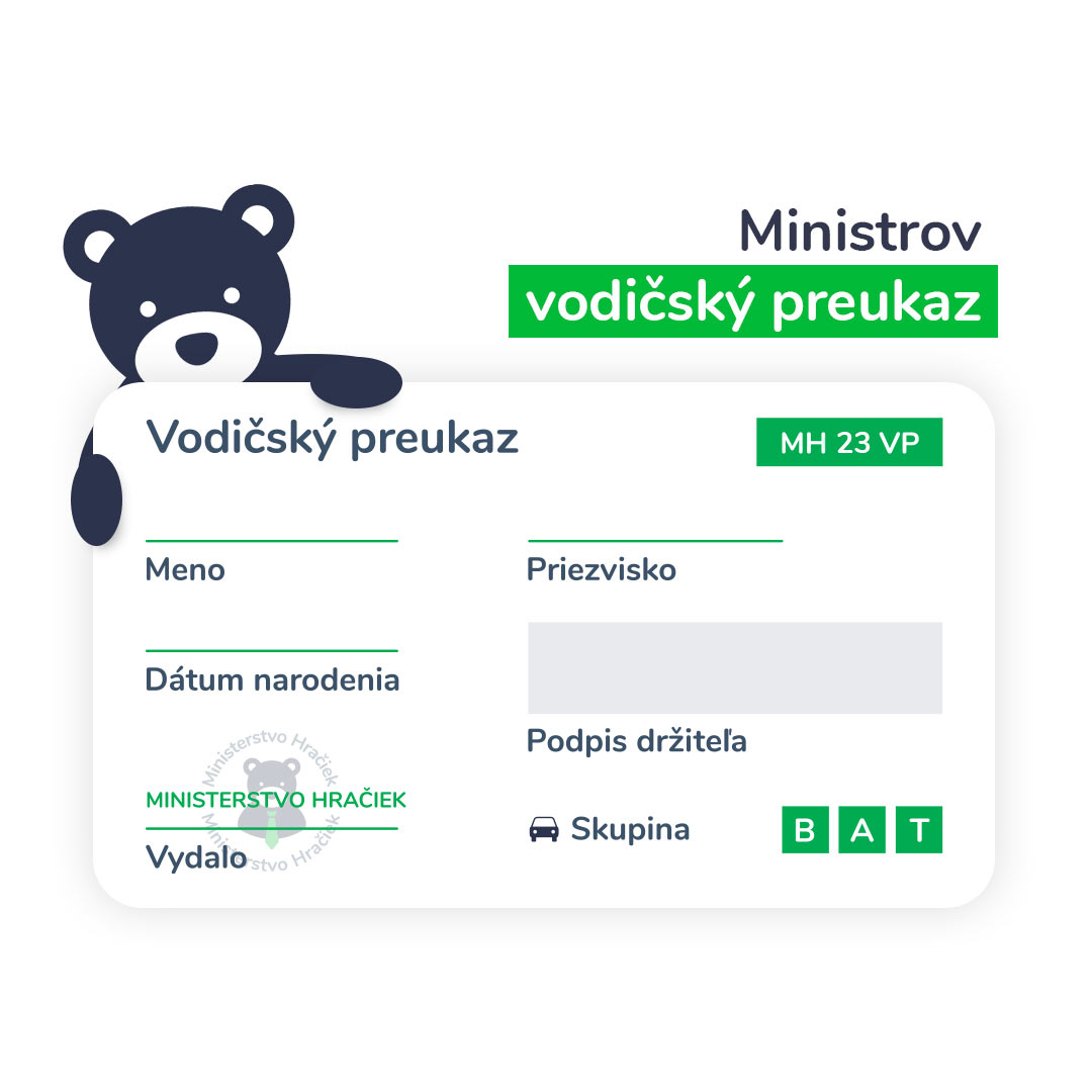 mamido Môj prvý vodičský preukaz