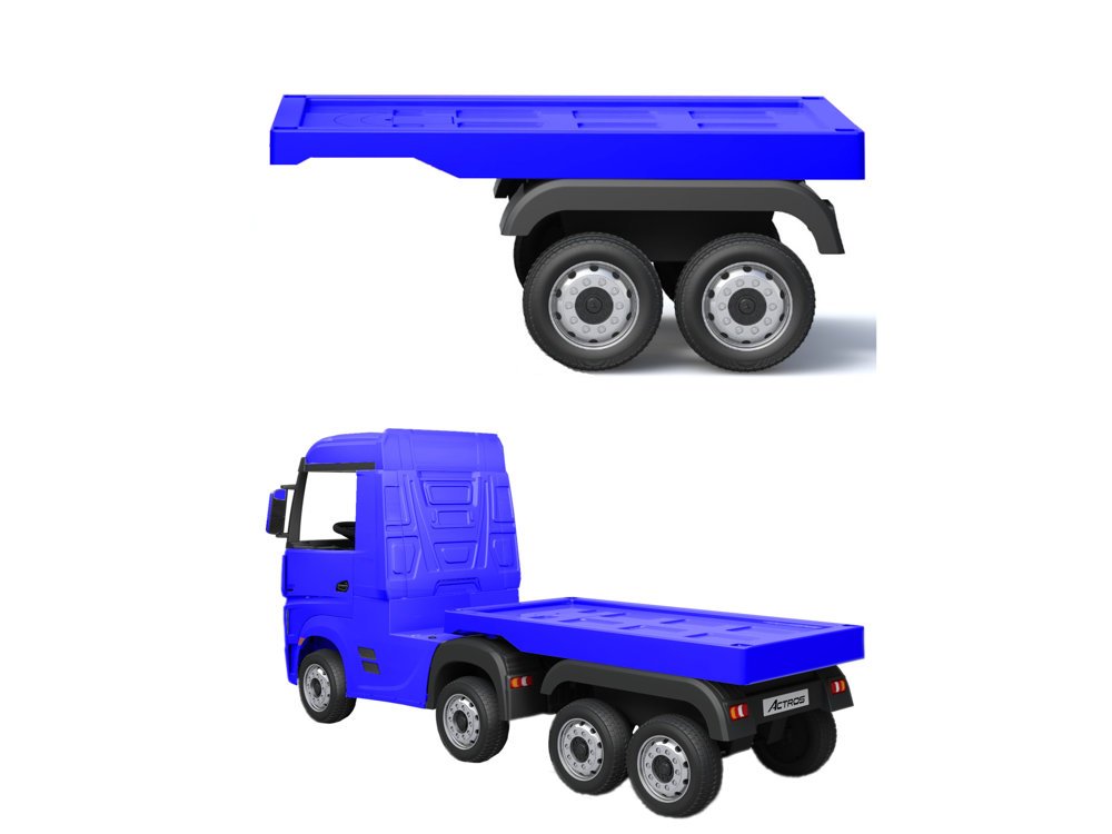 E-shop mamido Príves pre detský elektrický kamión Mercedes Actros modrý