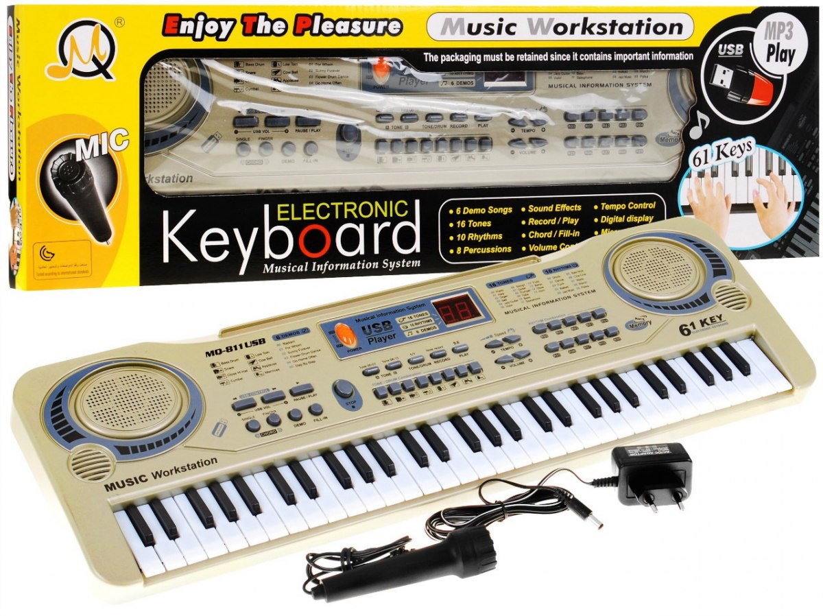 mamido  Keyboard s mikrofónom a USB vstupom
