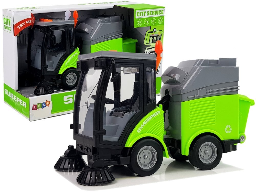 mamido  Smetiarske auto so zvukovými efektmi 1:16 zelené