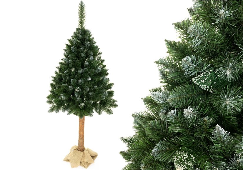 mamido Umelý vianočný stromček na kmienku borovice 160 cm