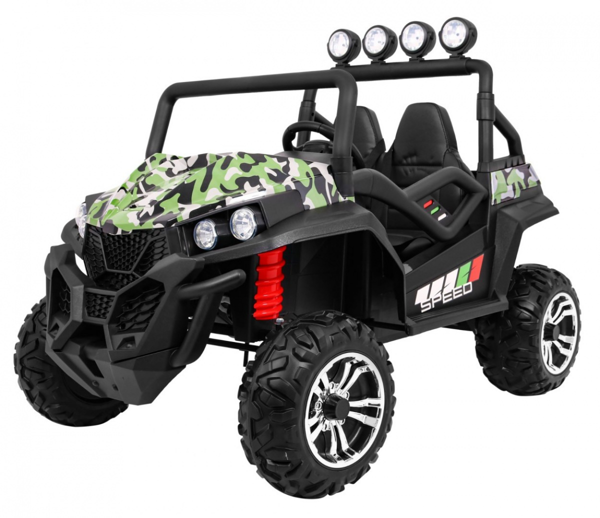 mamido Detské elektrické autíčko Buggy Strong Lift 24V 4x4 maskáčové
