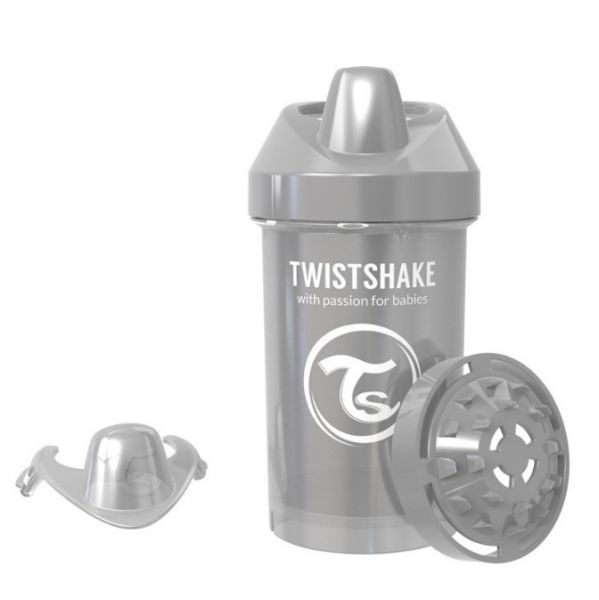 E-shop TwistShake TwistShake fľaša pre deti 300ml pastel grey