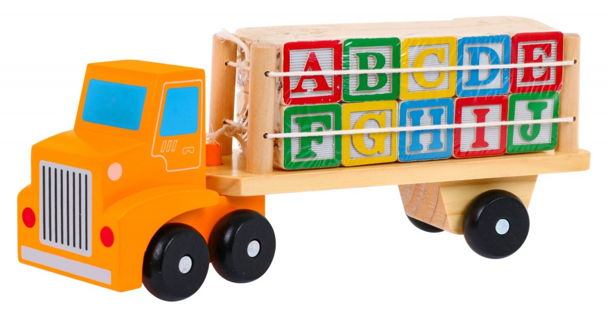 mamido Drevené nákladné auto s kockami