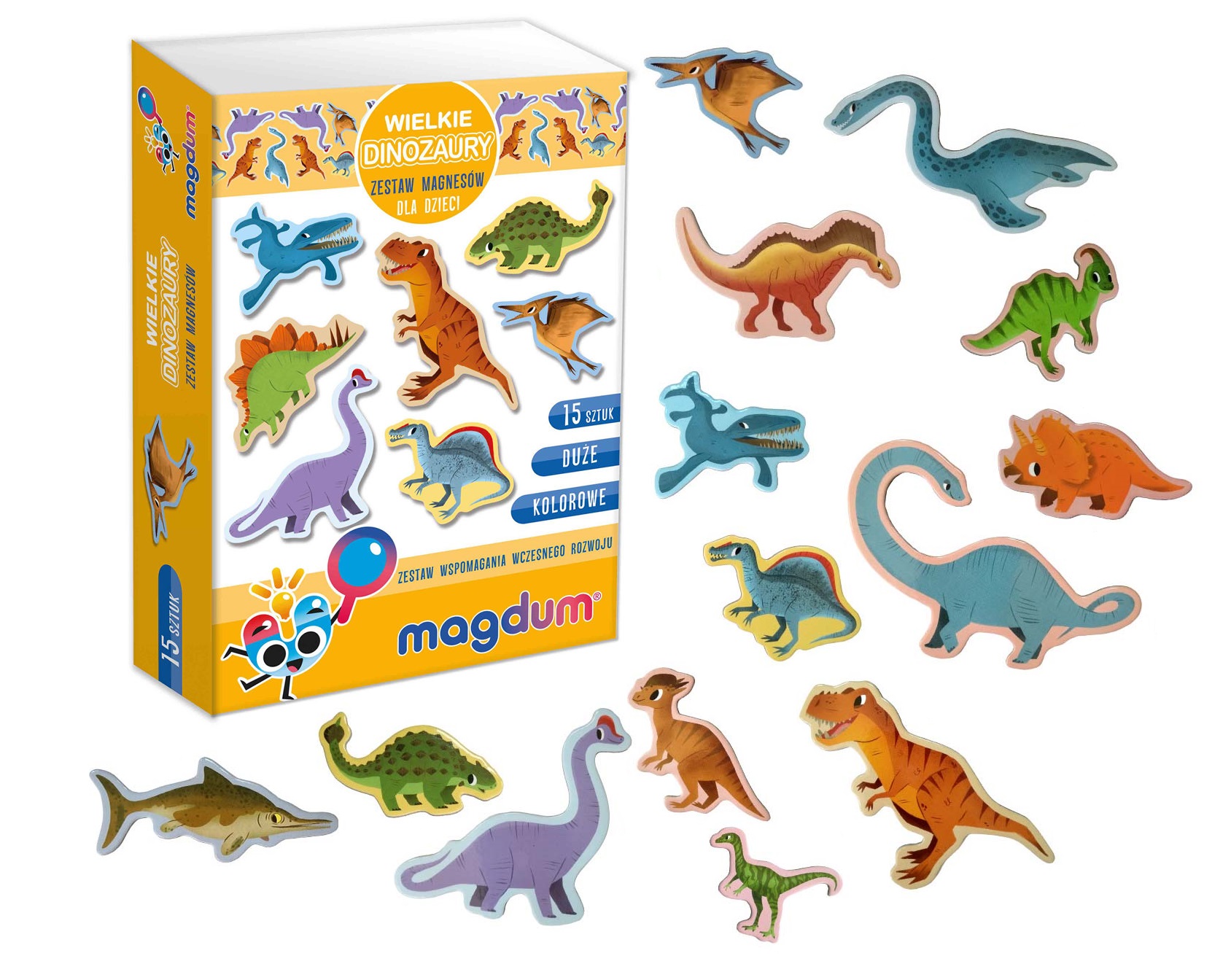 E-shop mamido Detské magnetky dinosaurov 15 dielov
