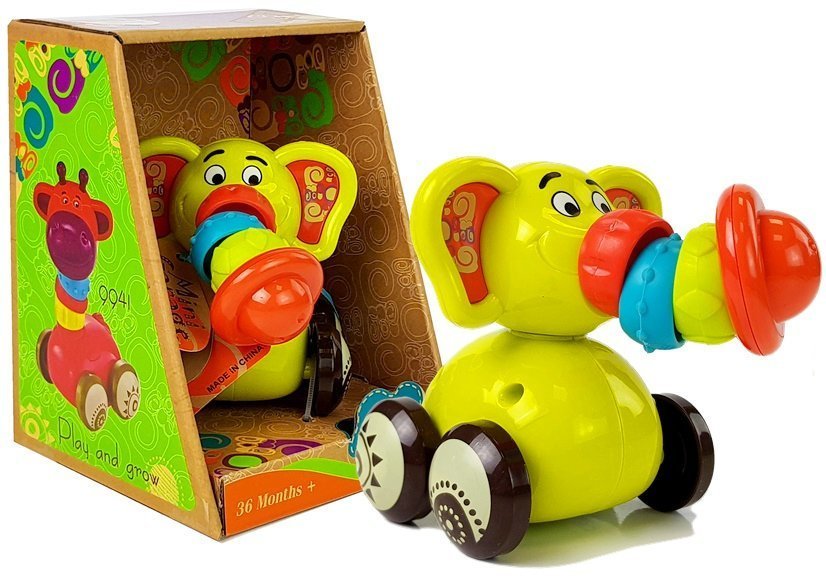 Auto Auto Auto Baby Elephant Pohyblivý kufor