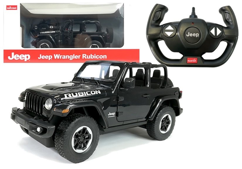 RASTAR Auto R / C Jeep Wrangler Rubicon 1:14 Rastar Čierna