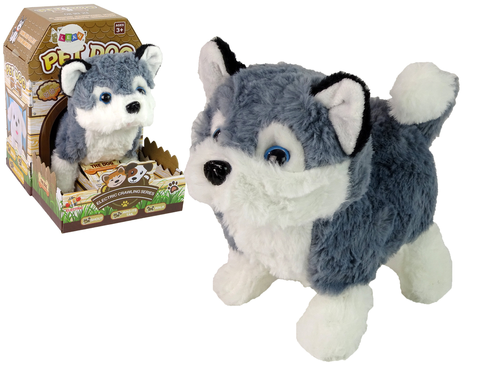 Interaktívny maskot pes husky chodí chvost Zvuky
