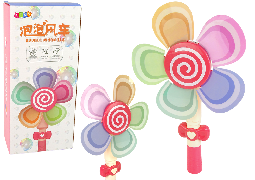 Mydlo Bublina stroj Red Flower Hudba