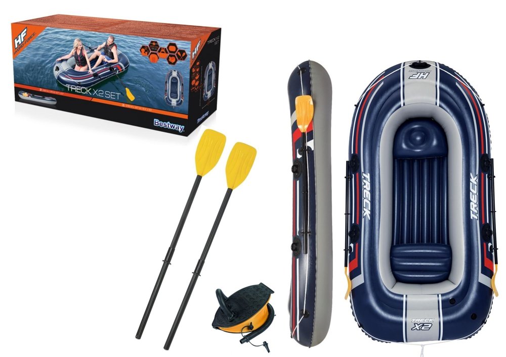 Bestway  Nafukovací čln modrý 255 x 127 cm Bestway 61068 Treck X2
