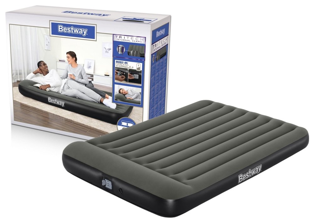 mamido Nafukovací matrac s pumpičkou 203 x 152 x 30 cm Bestway 67930