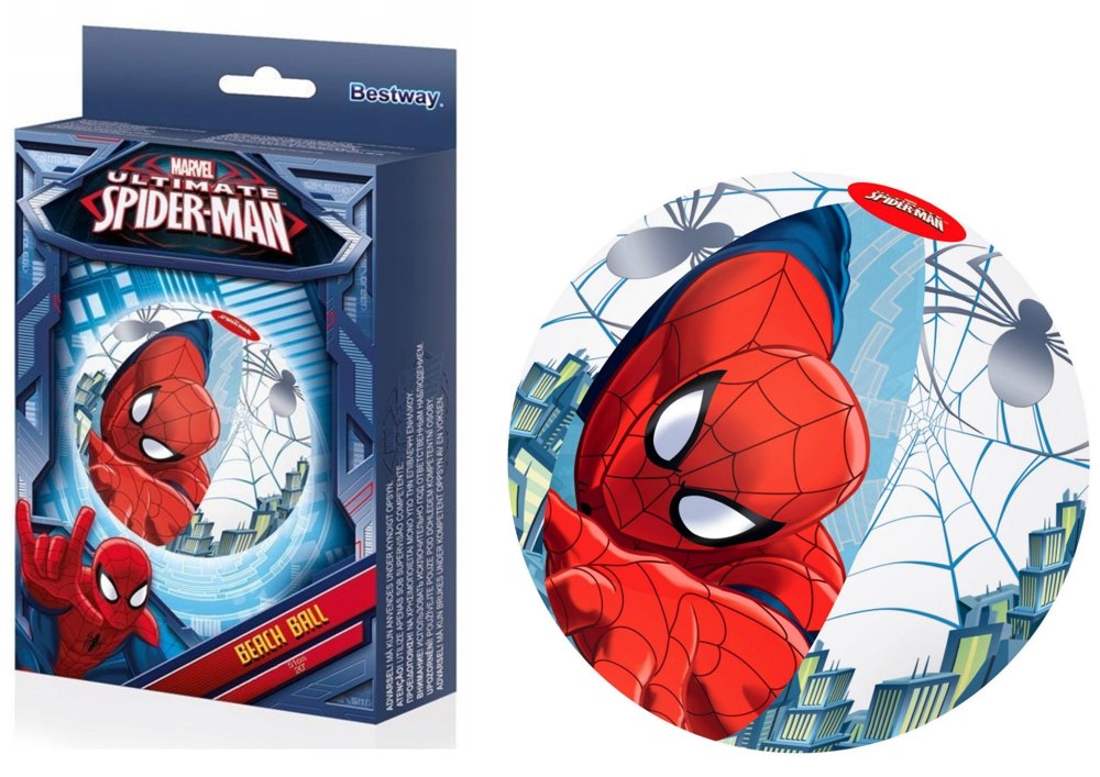 Nafukovacia plážová lopta Spider-Man 51cm Bestway 98002
