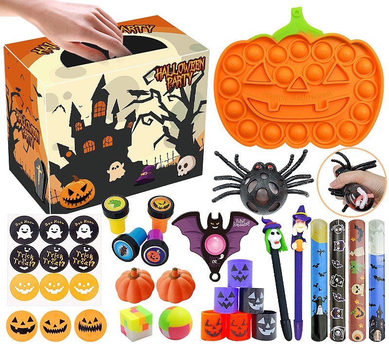 mamido Senzorická súprava Antistresové hračky Halloween Fidget Toys Pop It