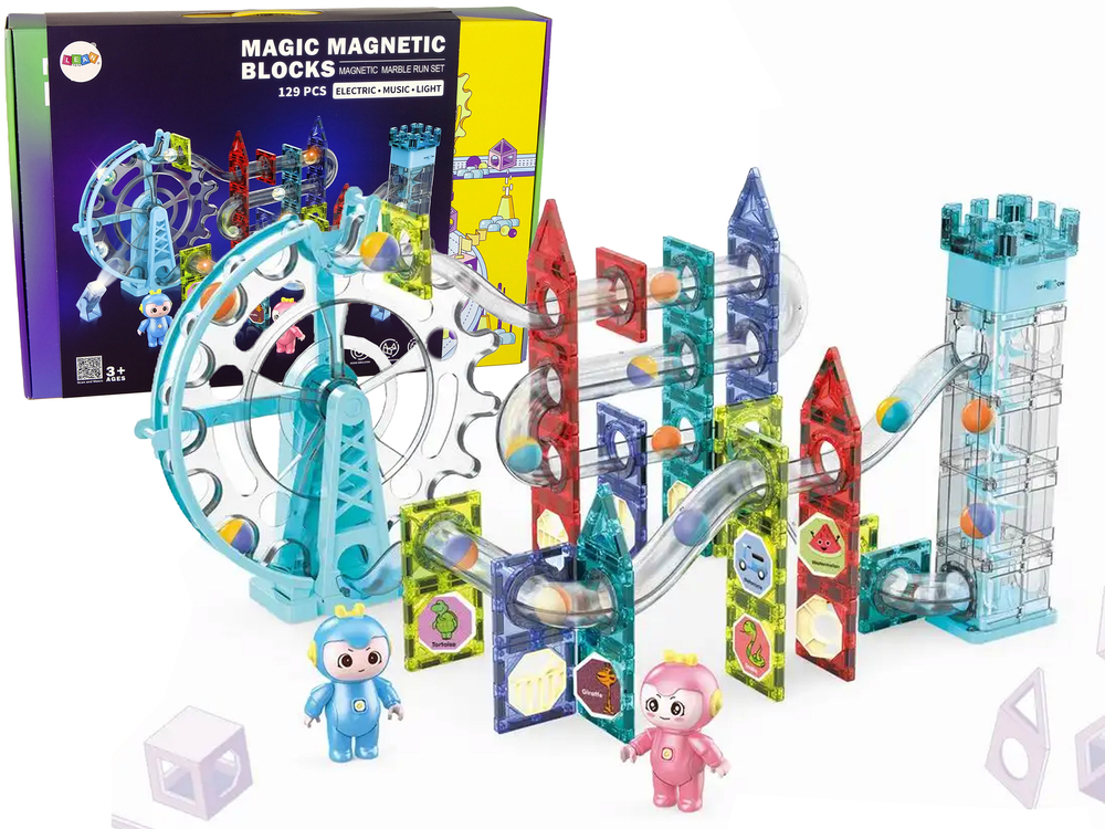 mamido Magnetická stavebnica 129 dielov