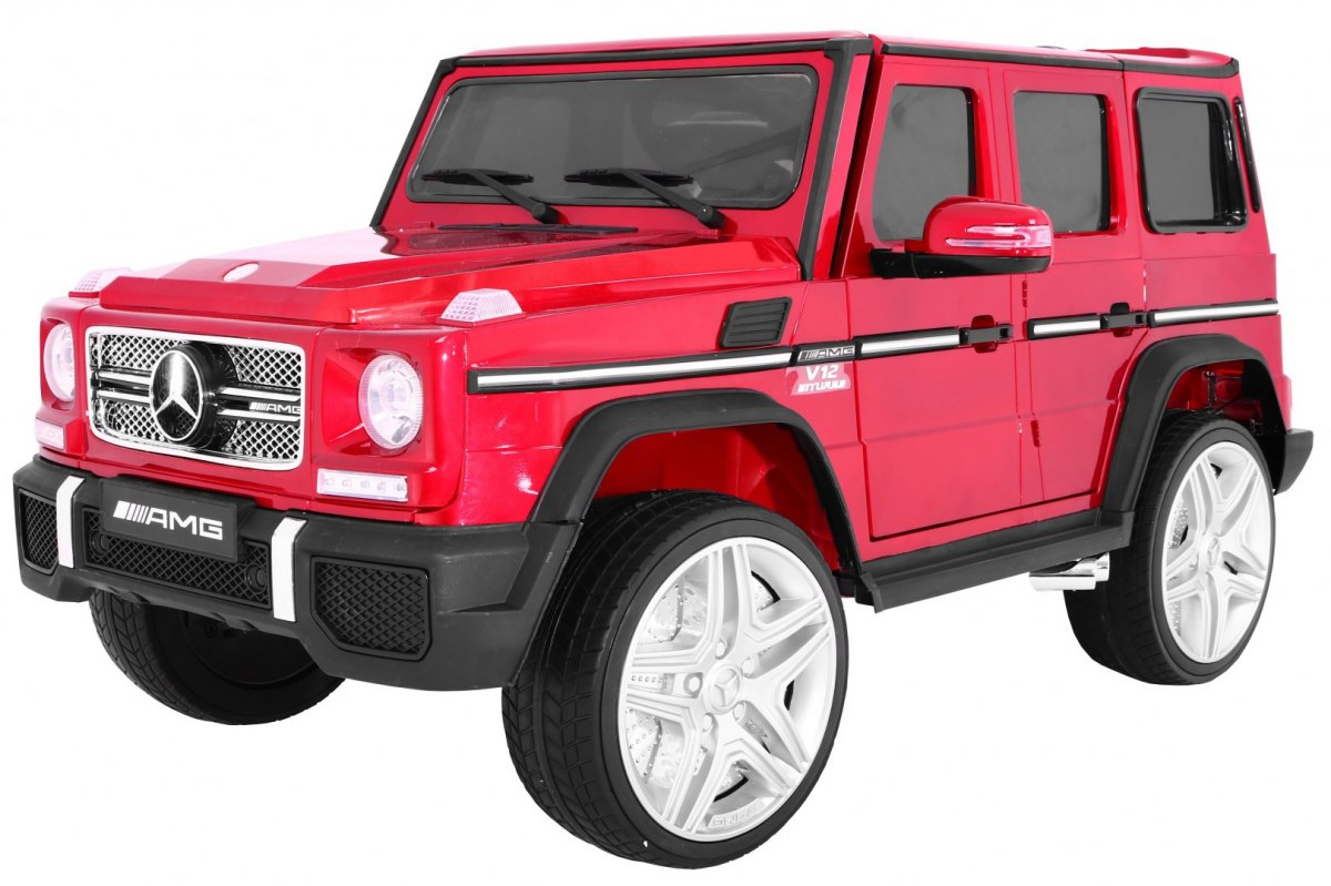 Detské elektrické autíčko Mercedes G65 červené lakované