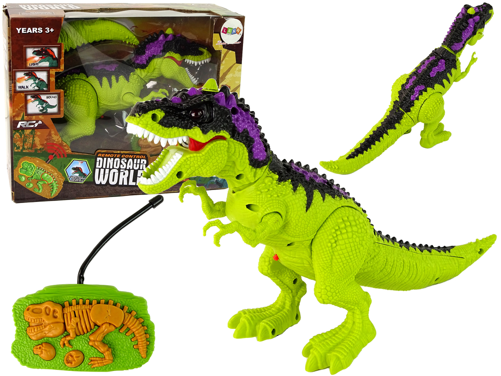 mamido Dinosaurus Tyranosaurus Rex na diaľkové ovládanie RC zelený