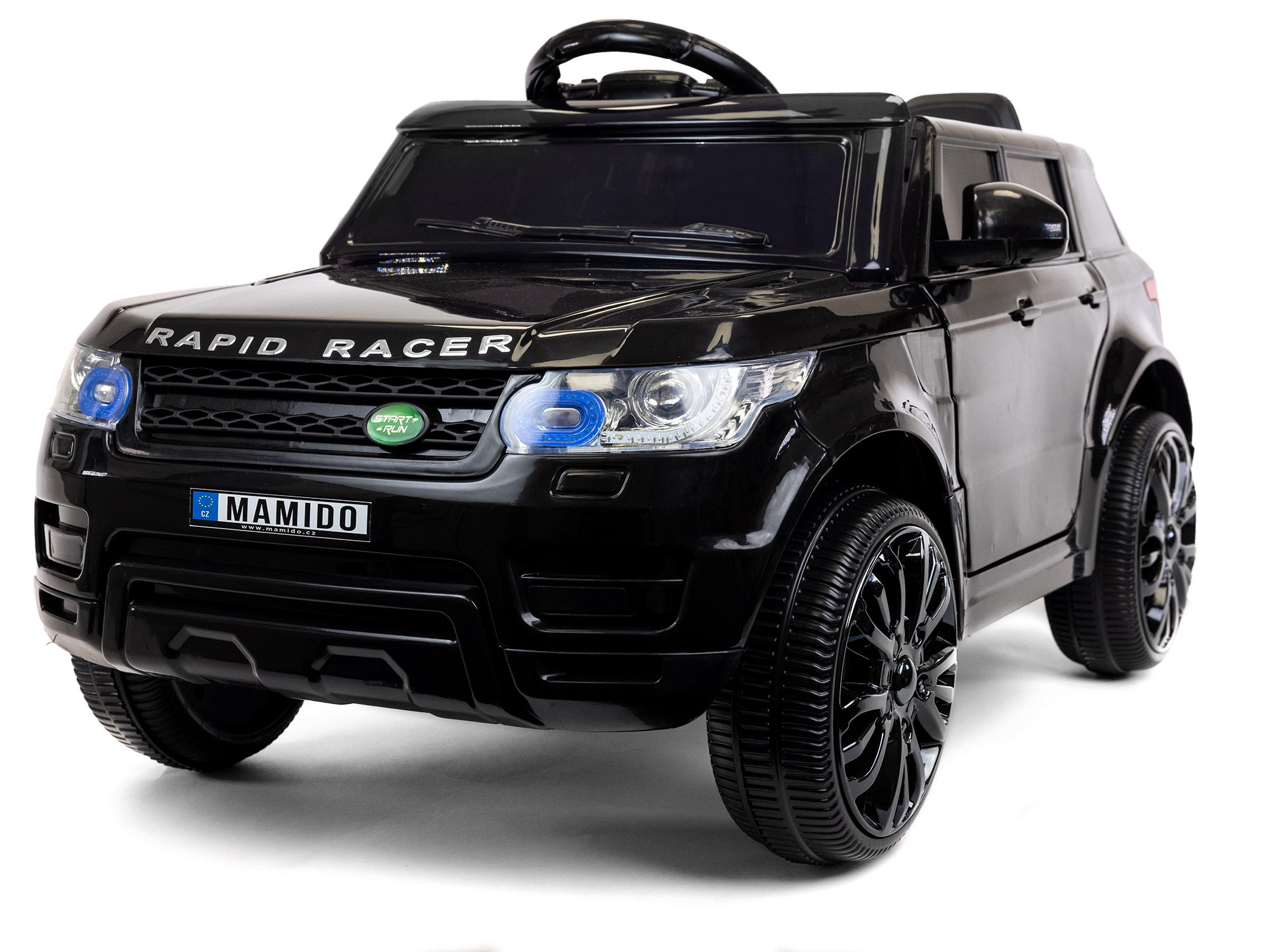 Elektrické autíčko Land Rapid Racer čierne