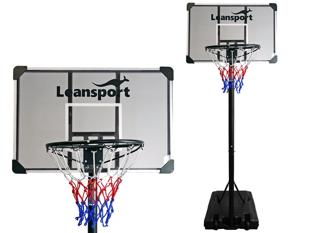 Kôš na basketbal na kolieskach pre záhradu - Čierna, výška 260 cm