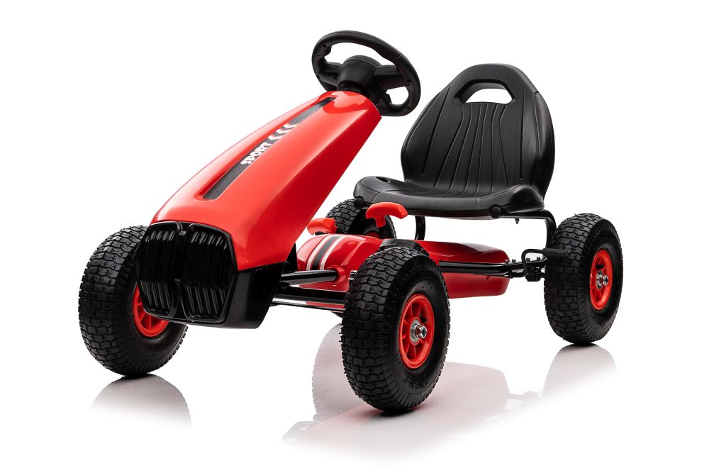 mamido  Červený Pedálový Gokart G208