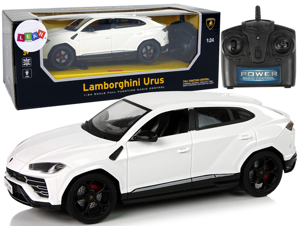 mamido  Elektrické autíčko RC 1:24 Lamborghini Urus biela 2.4 G svetlá
