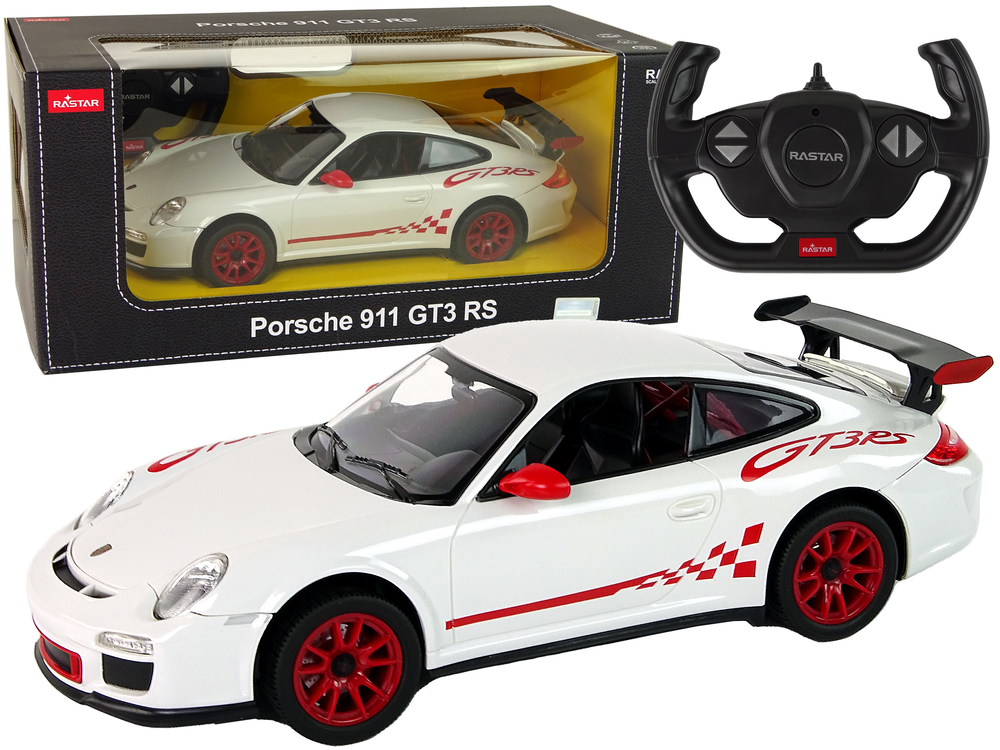 mamido  Elektrické autíčko RC Porsche 911 GT3 RS 1:14 Rastar Biele