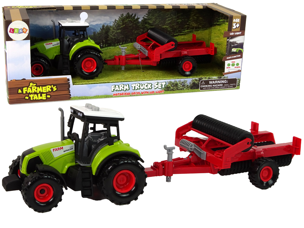 mamido Elektrické autíčko traktor pre deti s prívesom Farma