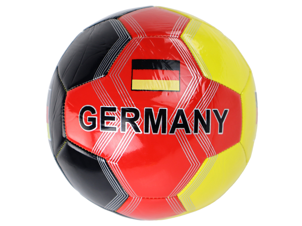Futbalová lopta s nemeckou vlajkou, 24 cm, veľkosť 5