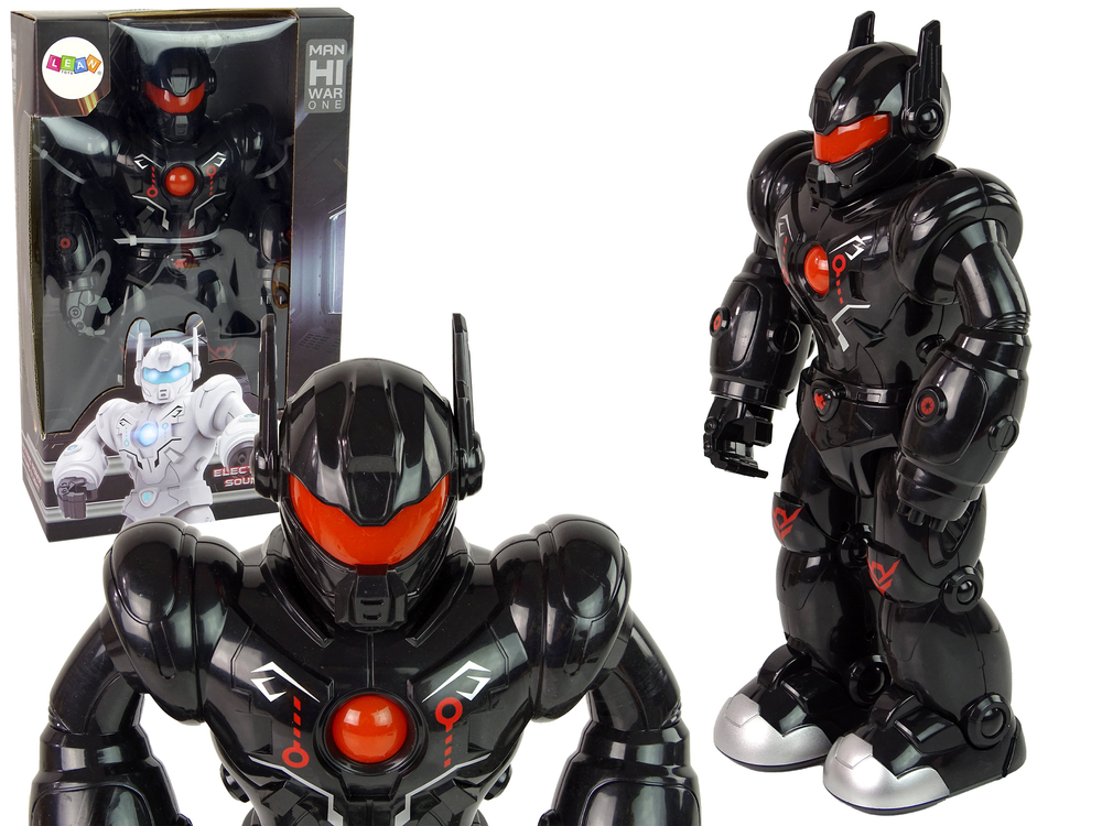 mamido  Interaktívny Robot Chodí, Vydáva Zvuky a Svieti - Čierny