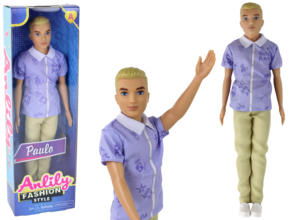 mamido Bábika pre deti chlapec Paulo so svetlo blond vlasmi
