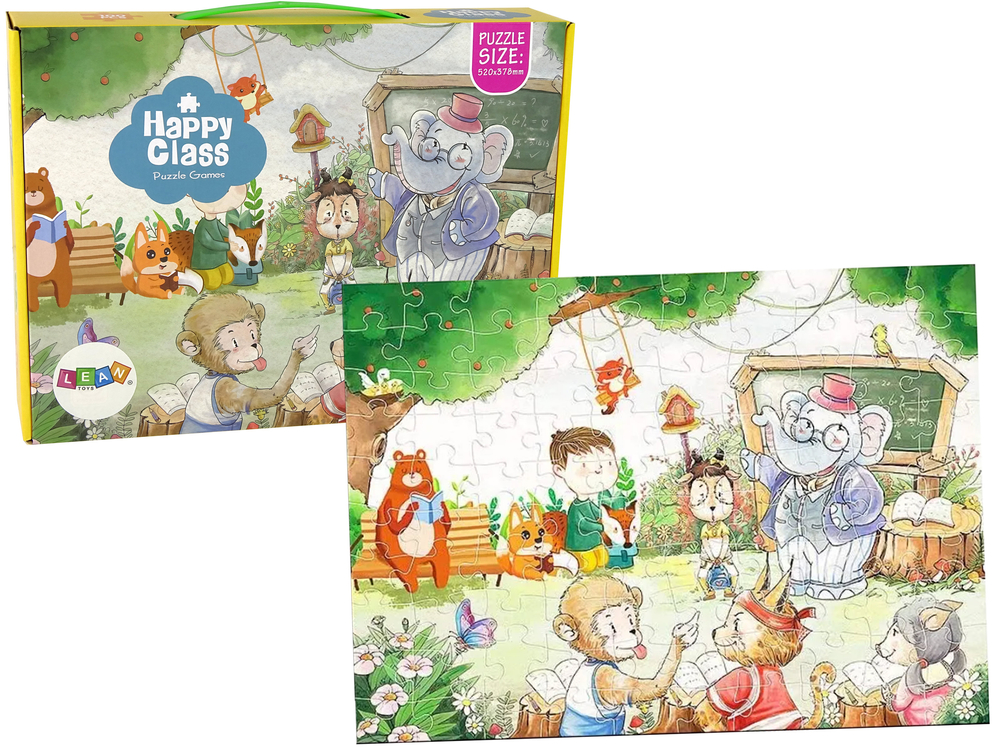 Puzzle Škola pre Zvieratá 100 Dielkov