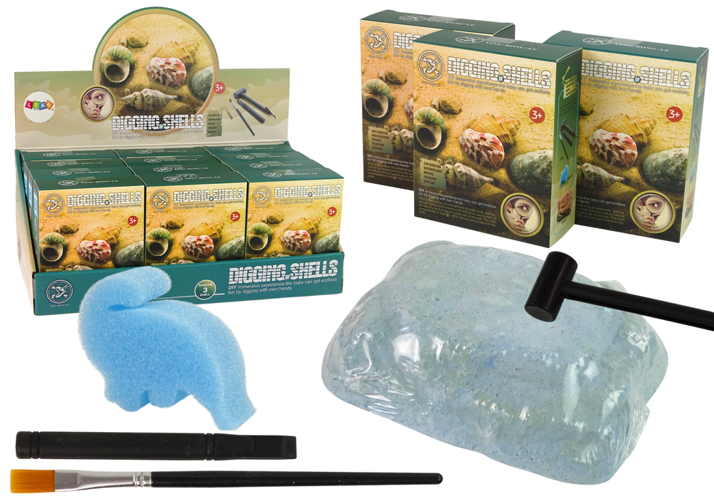 mamido  Súprava vykopávok konchovej škrupiny tri modely prekvapení